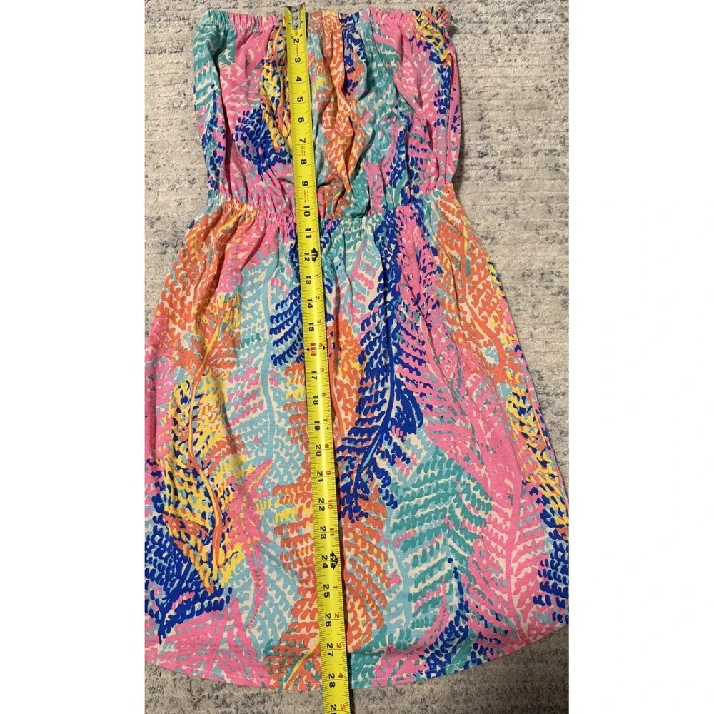 Lilly Pulitzer Windsor Strapless Dress -Electric Feel Size XS coverup Beachy - Picture 7 of 16